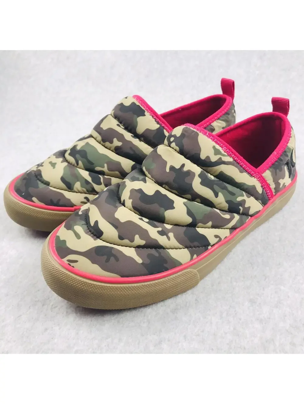 Hurley Puff Kayo Chukka Slip-On Shoes Camouflage Hot Pink Size 7 Womens